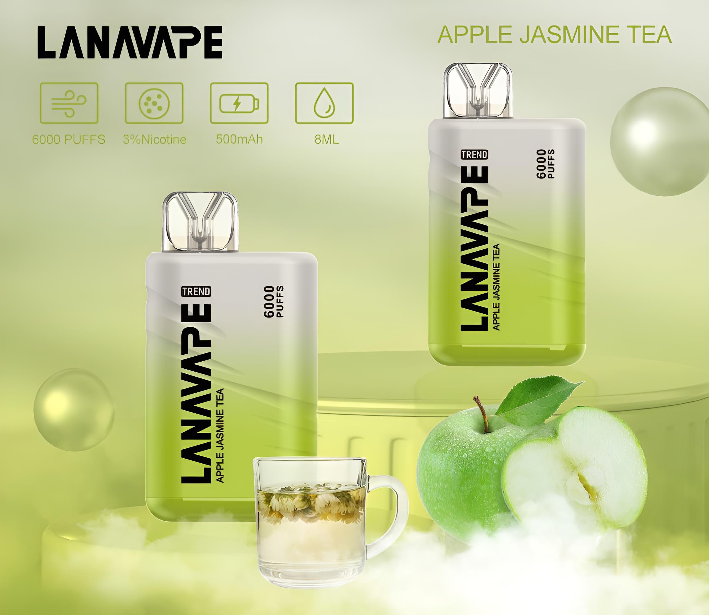 LANA TREND 6000 PUFFS LANA一次性6000口拋棄式電子煙 4 lana一次性青苹果