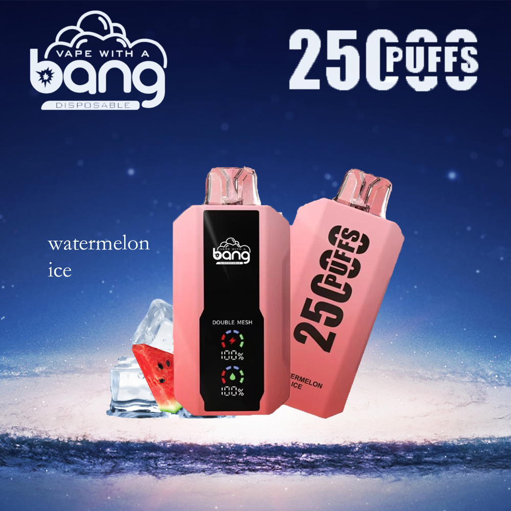 Bang 25000 Puffs 超大屏幕 超大容量可充電拋棄式電子煙 5 bang 25000