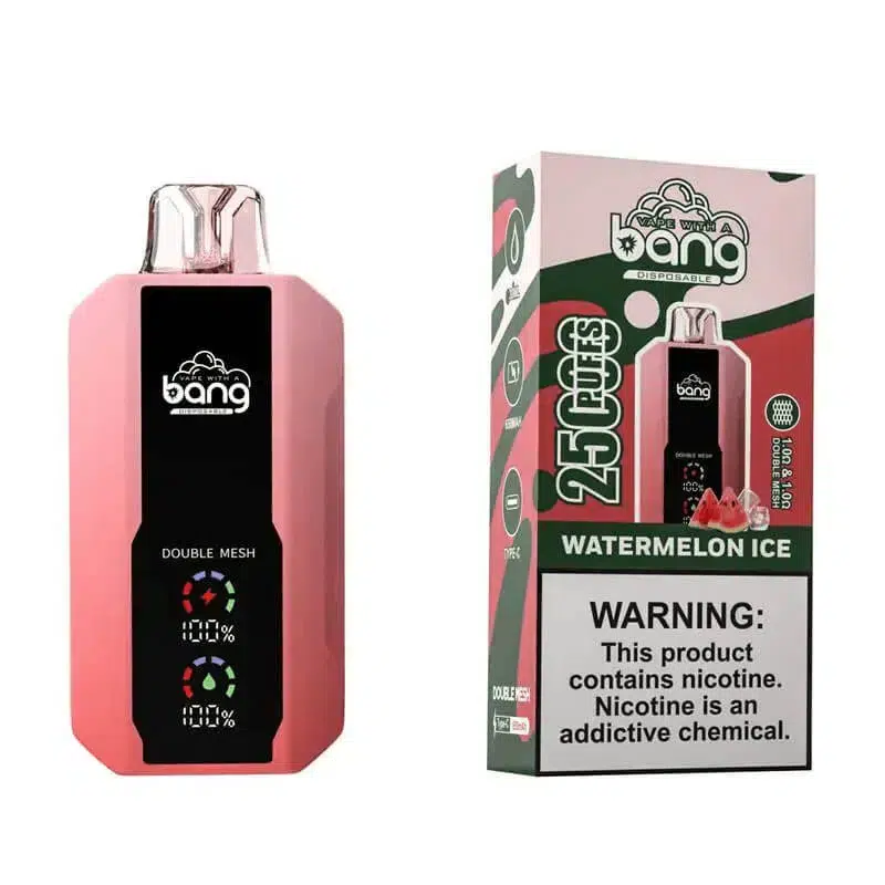 Bang 25000 Puffs 超大屏幕 超大容量可充電拋棄式電子煙 3 bang拋棄式電子煙