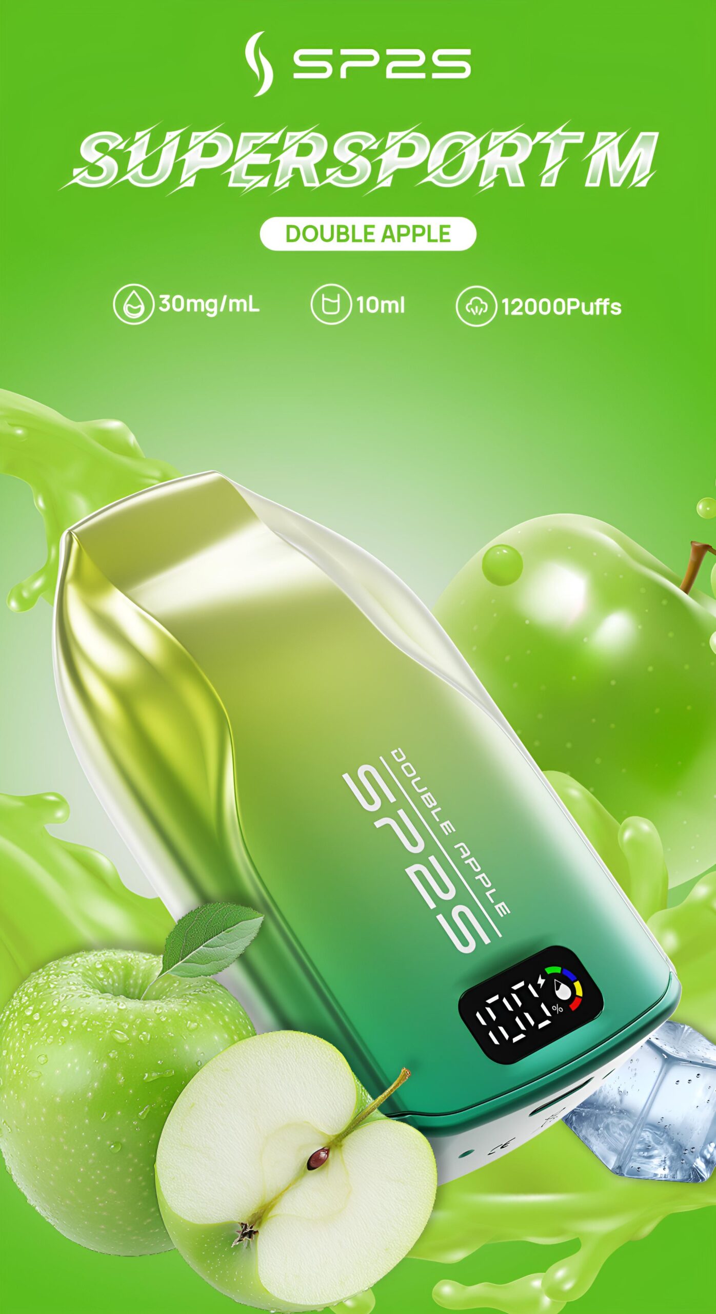 SP2S 9000 PUFFS | 3%尼古丁 | 拋棄式電子煙 | 澳洲版 台灣現貨 5 sp2s superspotm
