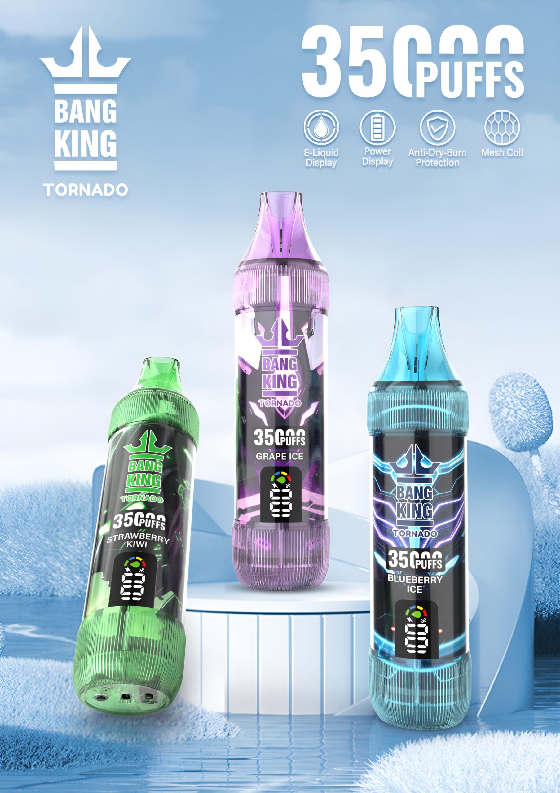 Bang King 35000 Puffs 大容量拋棄式電子煙 歐美爆款 買五送一 3 Bang King 35000 Puffs 大容量拋棄式電子煙 歐美爆款 買五送一:圖片 3