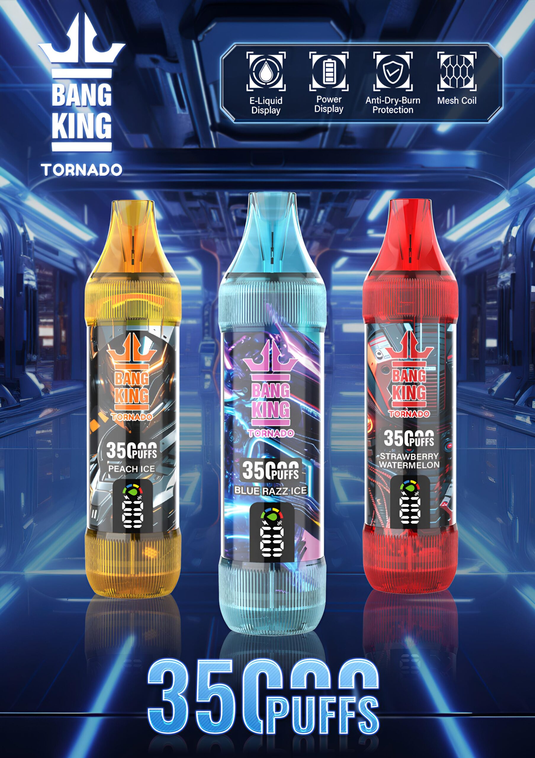 Bang King 35000 Puffs 大容量拋棄式電子煙 歐美爆款 買五送一 5 Bang King 35000 Puffs 大容量拋棄式電子煙 歐美爆款 買五送一:圖片 5