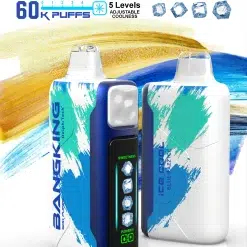 💨 Bangking Ice Cool 60000 Puffs:60k口超大容量、五檔涼度可調拋棄式電子煙 買五送一 21 Bangking Ice Cool 60000 Puffs 拋棄式電子煙