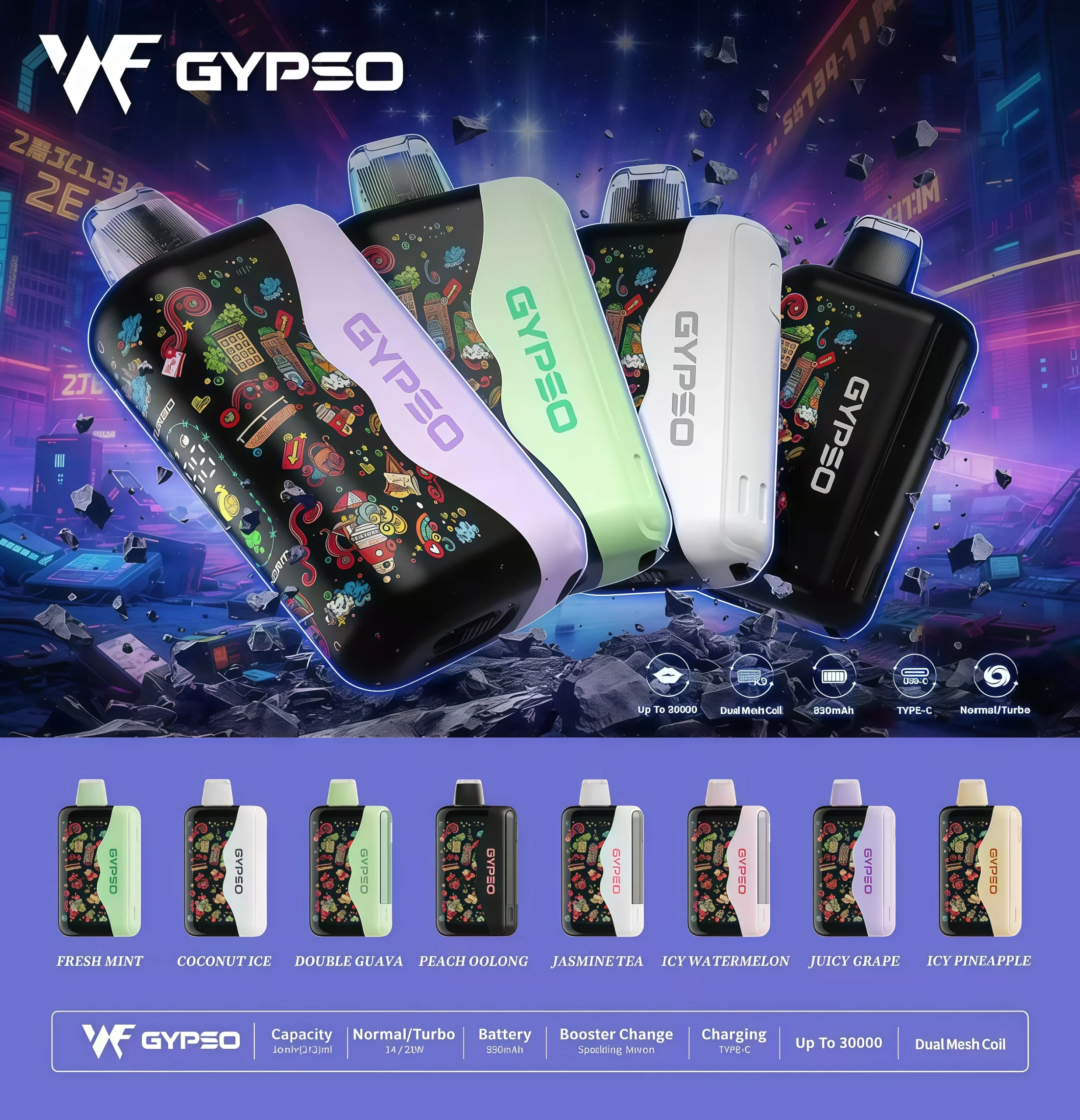 GYPSO 30000 puffs拋棄式電子煙 scaled