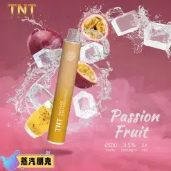 TNT 6500 PUFFS 抛棄式電子煙 3.5%尼古丁一次性電子煙煙桿 新品上市 30 TNT一次性拋棄式百香果
