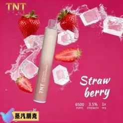 TNT 6500 PUFFS 抛棄式電子煙 3.5%尼古丁一次性電子煙煙桿 新品上市 28 TNT一次性拋棄式草莓