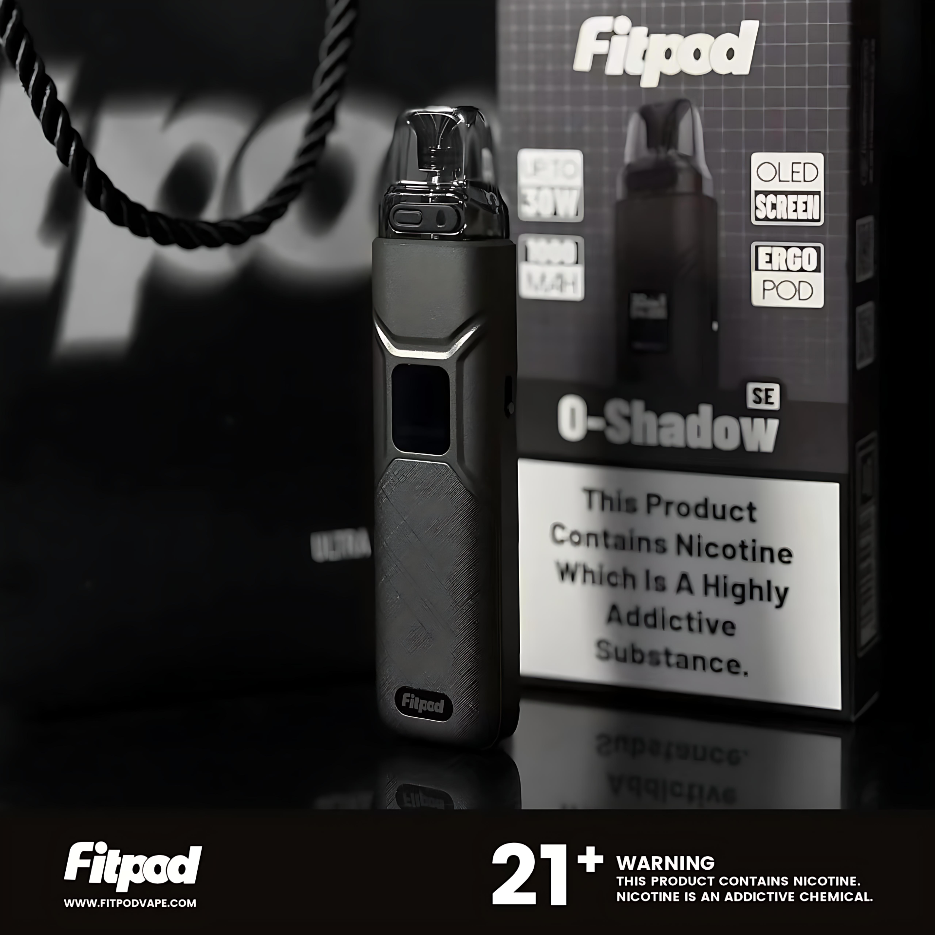 🔥FITPOD O‑SHADOW SE 小煙主機|30W大功率・兼容小蠻牛彈倉 3 🔥FITPOD O‑SHADOW SE 小煙主機|30W大功率・兼容小蠻牛彈倉:圖片 3