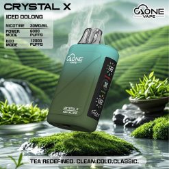 AONE Crystal X 水晶二代 12000口抛棄式電子煙 一次性電子菸 現貨 19 aone一次性烏龍茶