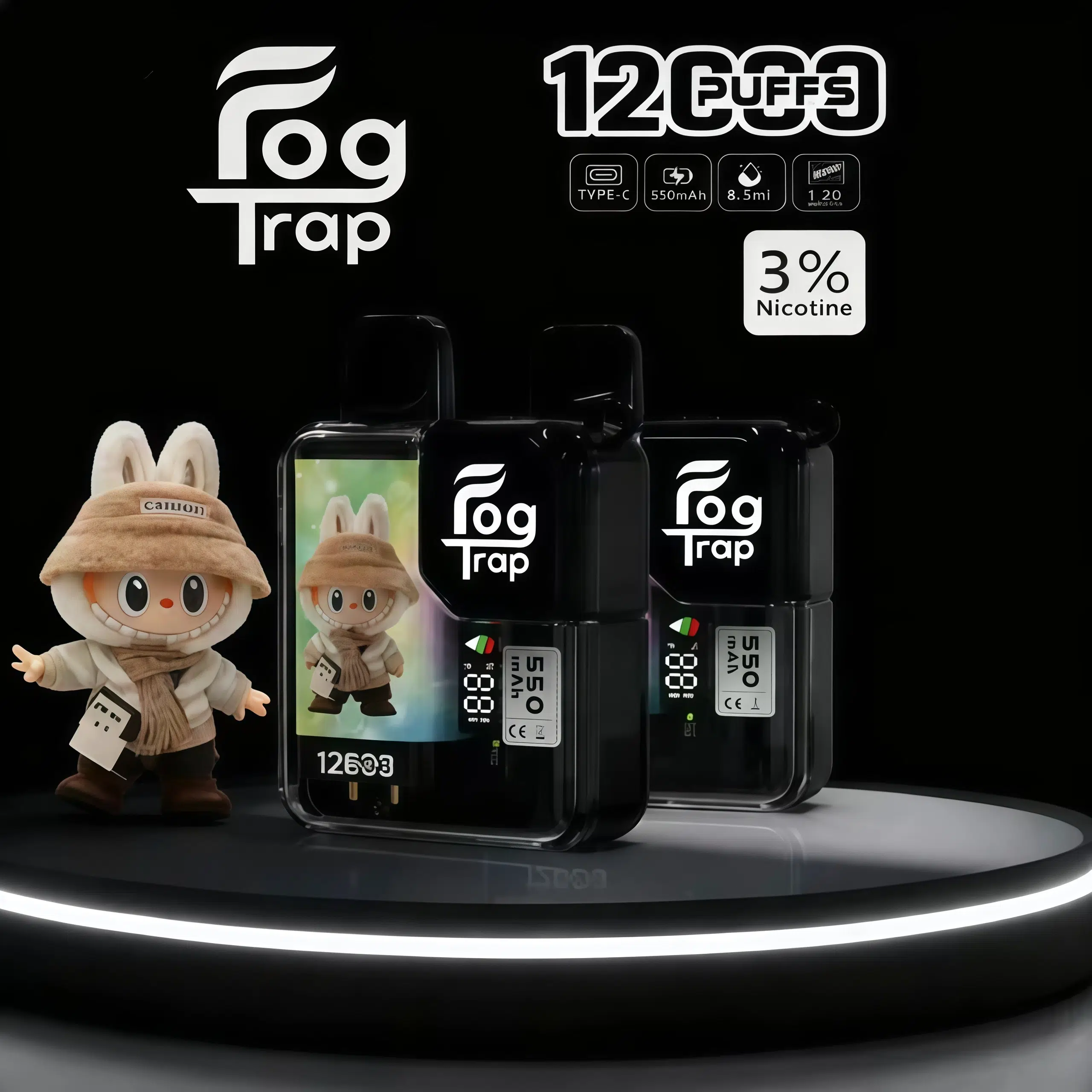 Fog Trap 12000 Puffs 動漫聯名拋棄式電子煙 蠟筆小新 × Labubu 大容量一次性電子煙 3 Fog Trap 12000 Puffs 動漫聯名拋棄式電子煙 蠟筆小新 × Labubu 大容量一次性電子煙:圖片 3