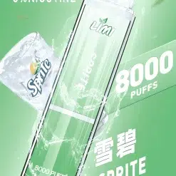 Limi 8000 Puffs 拋棄式電子煙 底部七彩發光一次性煙桿 711到付 35 limi 8000 puffs拋棄式電子煙
