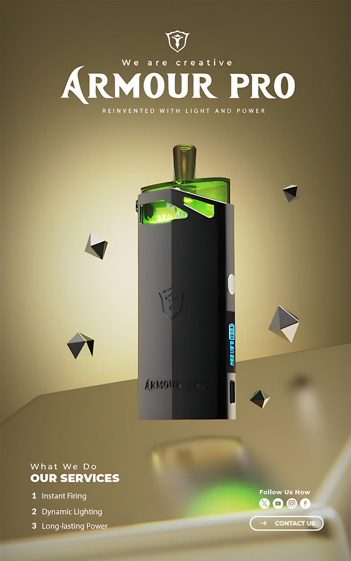 SAMURAI ARMOUR PRO 將軍鎧甲註油主機 發光小煙套裝 1500mAh 6 SAMURAI ARMOUR PRO 將軍鎧甲註油主機 發光小煙套裝 1500mAh:圖片 6