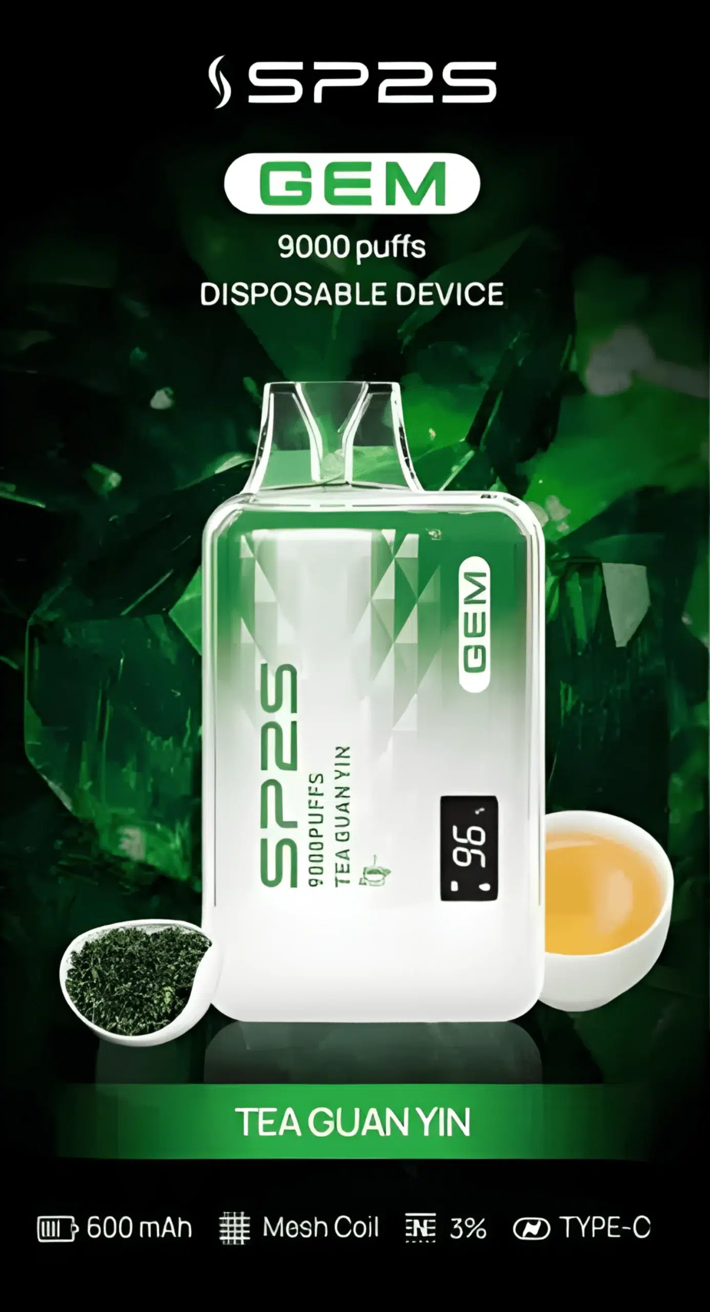 全新上市 SP2S GEM 9000 PUFFS拋棄式電子煙 思博睿一次性煙桿 現貨 7 全新上市 SP2S GEM 9000 PUFFS拋棄式電子煙 思博睿一次性煙桿 現貨:圖片 7