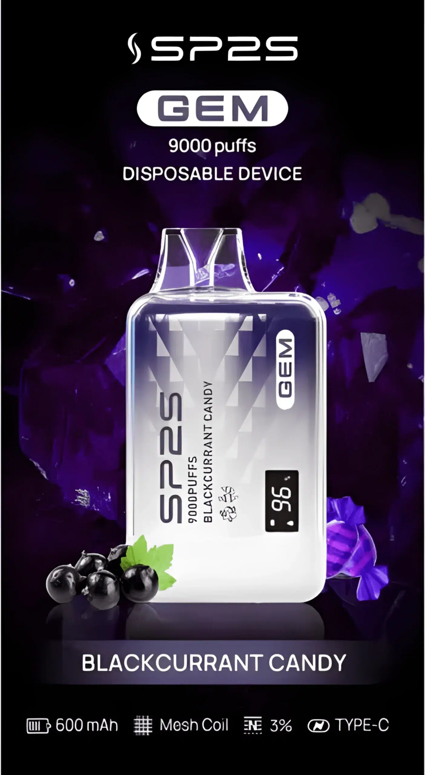 全新上市 SP2S GEM 9000 PUFFS拋棄式電子煙 思博睿一次性煙桿 現貨 6 全新上市 SP2S GEM 9000 PUFFS拋棄式電子煙 思博睿一次性煙桿 現貨:圖片 6