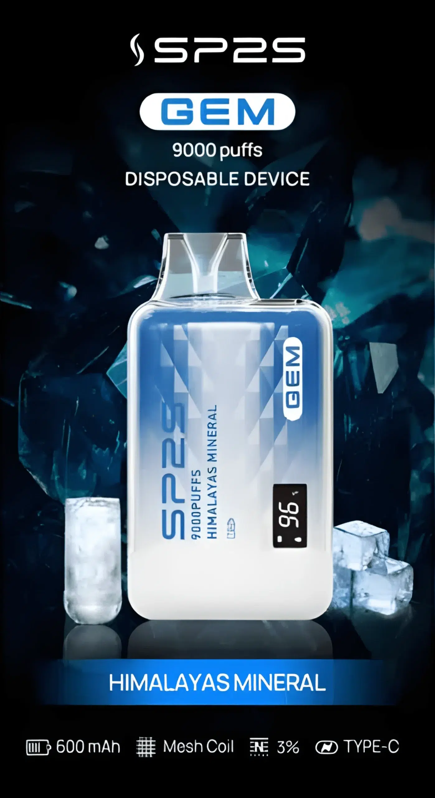 全新上市 SP2S GEM 9000 PUFFS拋棄式電子煙 思博睿一次性煙桿 現貨 3 全新上市 SP2S GEM 9000 PUFFS拋棄式電子煙 思博睿一次性煙桿 現貨:圖片 3