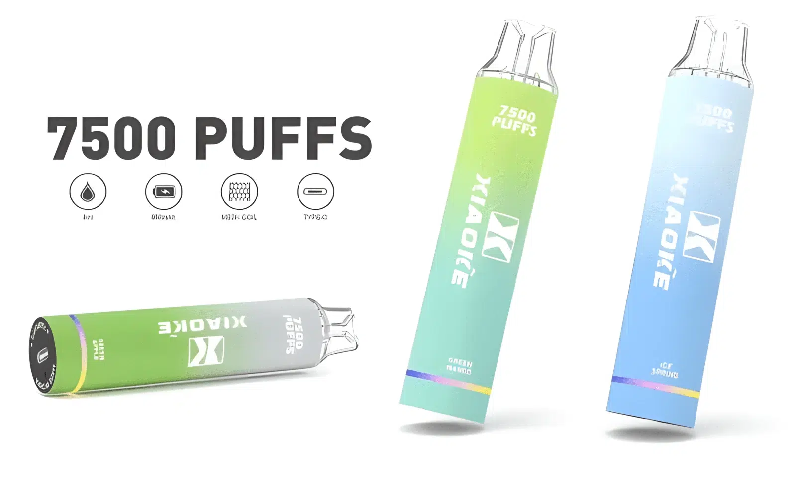 Xiaoke 7500 puffs拋棄式電子煙 梟客一次性大容量煙桿 台灣現貨 3 Xiaoke 7500 puffs拋棄式電子煙 梟客一次性大容量煙桿 台灣現貨:圖片 3