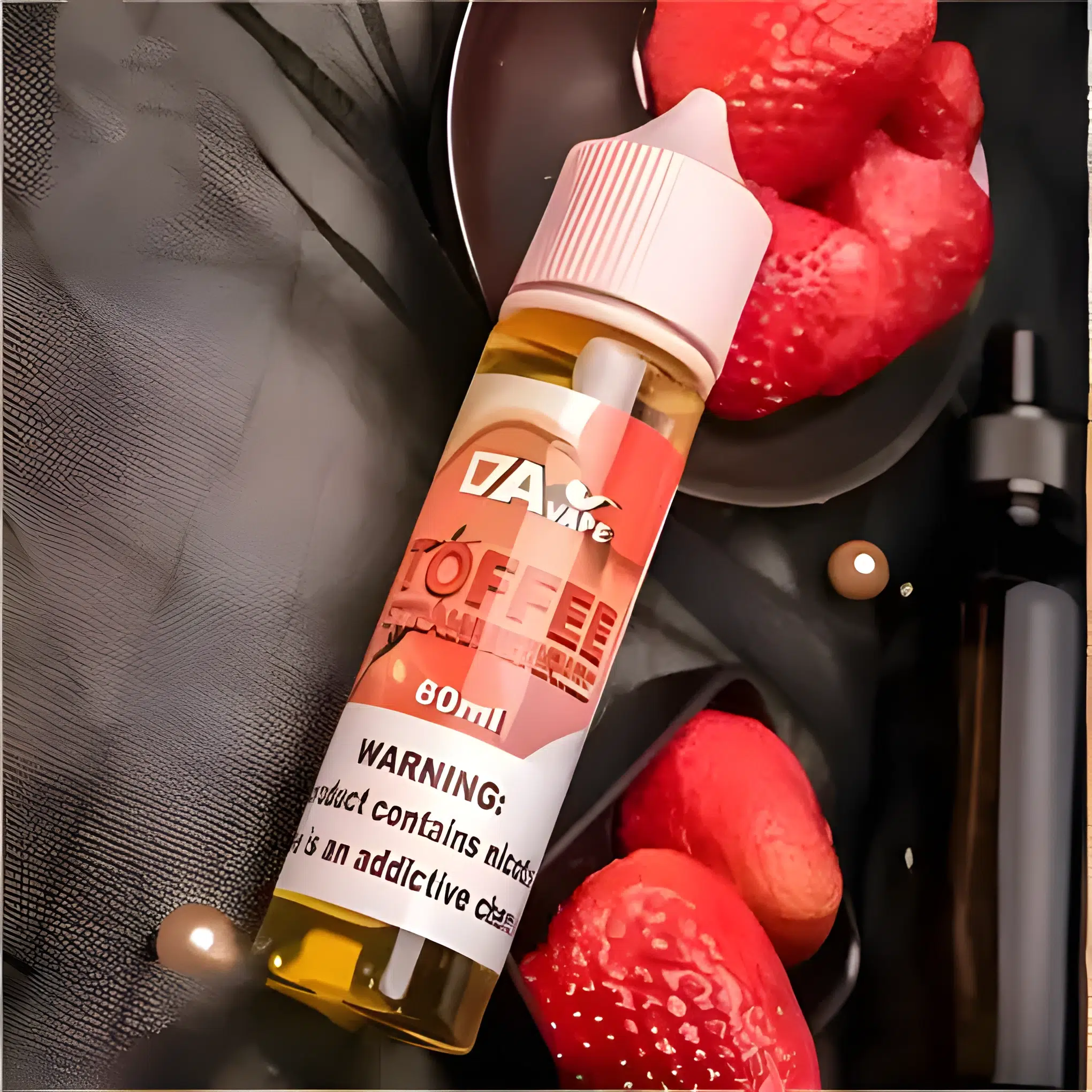 DAVAPE TOFFEE STRAWBERRIES煙油 草莓太妃糖 30ml/60ml(0/30mg) 711到付 1 DAVAPE TOFFEE STRAWBERRIES煙油 草莓太妃糖 30ml/60ml(0/30mg) 711到付
